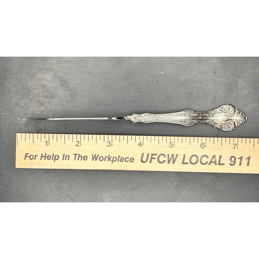 Rogers &‎ Hamilton Monarch 1895 Silver Plate Master Butter Knife Ornate 7